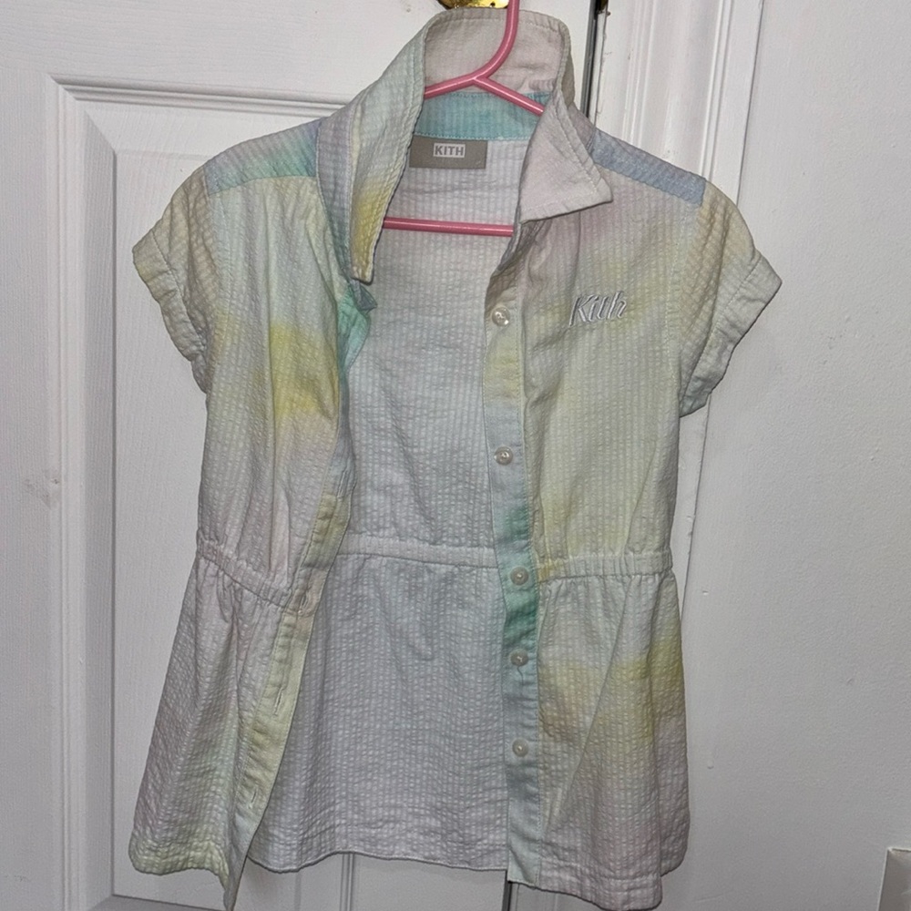 Toddler girl KITH tie-dye dress!